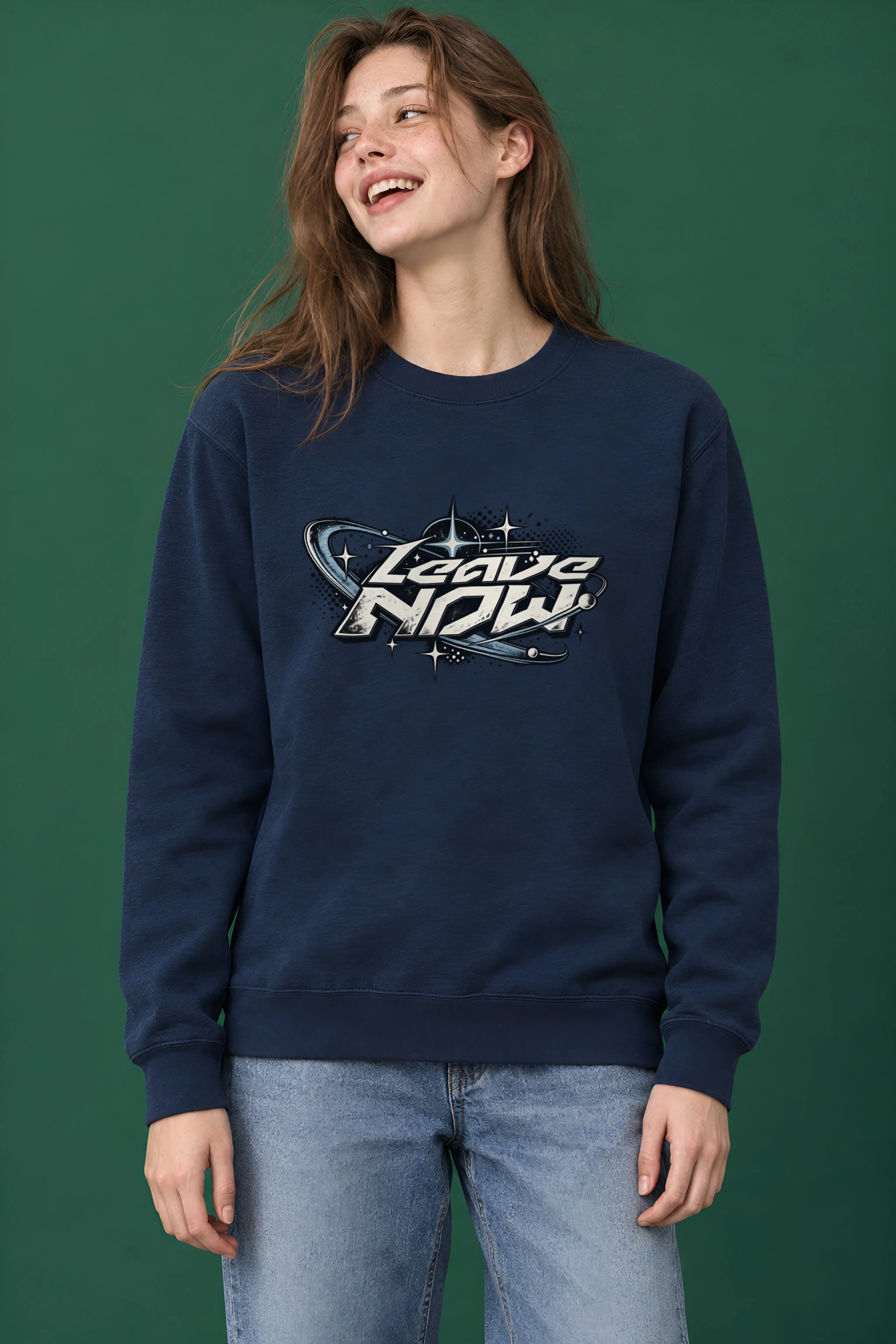 "Leave Now" Heavy Blend Unisex Crewneck Sweatshirt