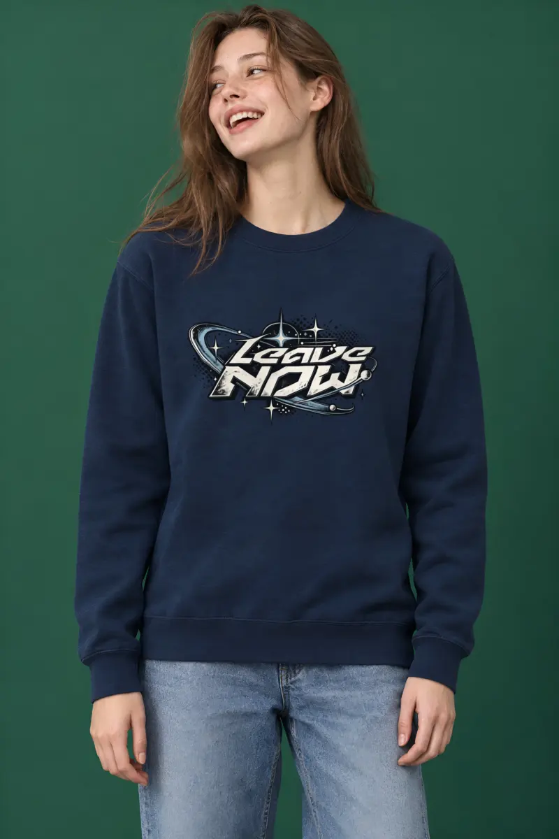 "Leave Now" Heavy Blend Unisex Crewneck Sweatshirt