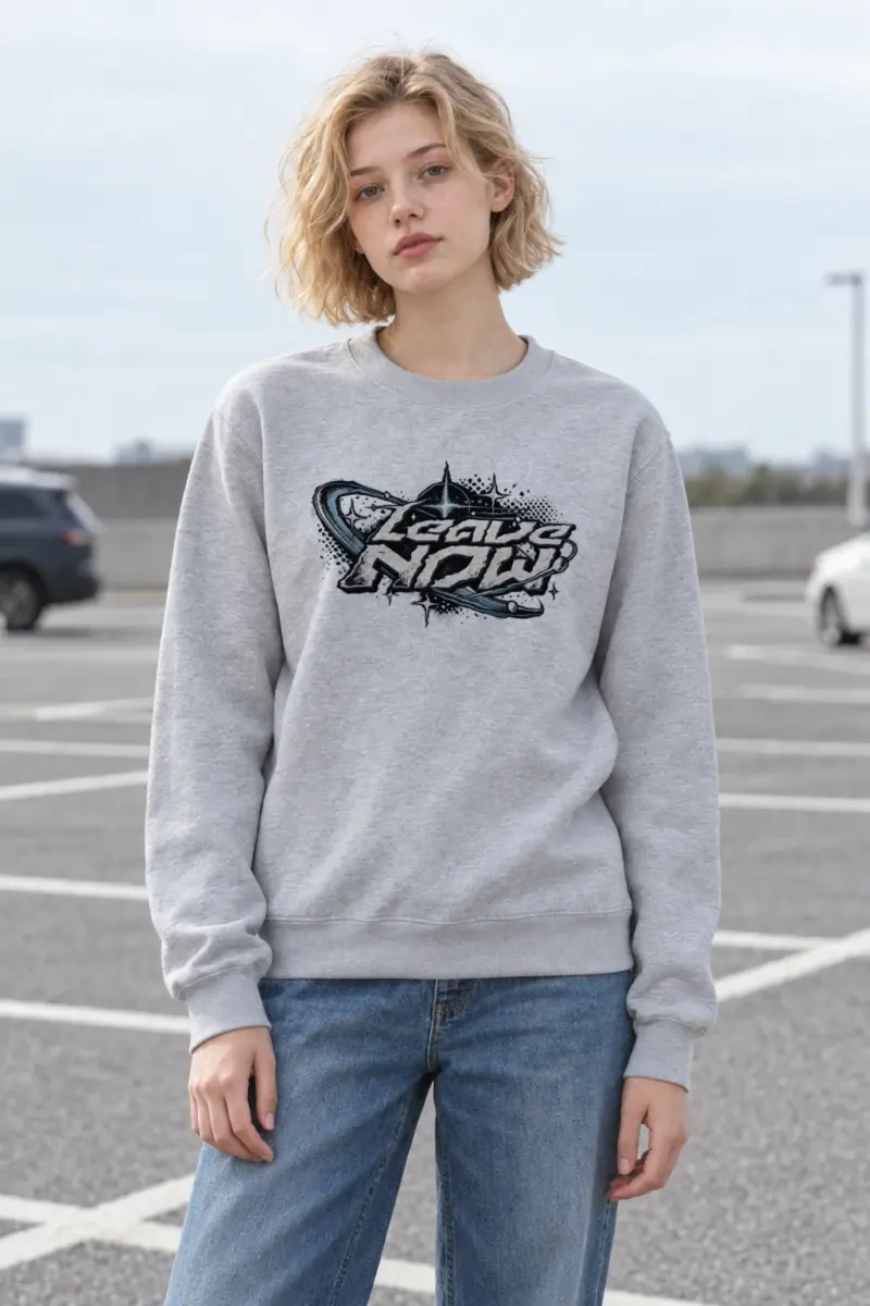 "Leave Now" Heavy Blend Unisex Crewneck Sweatshirt | Gildan 18000
