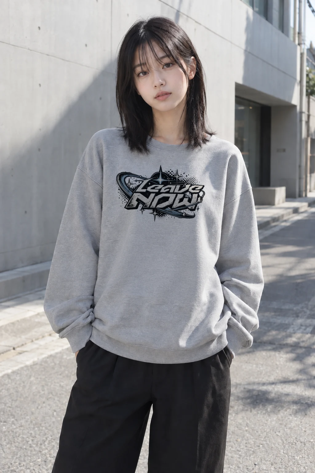 "Leave Now" Heavy Blend Unisex Crewneck Sweatshirt | Gildan 18000