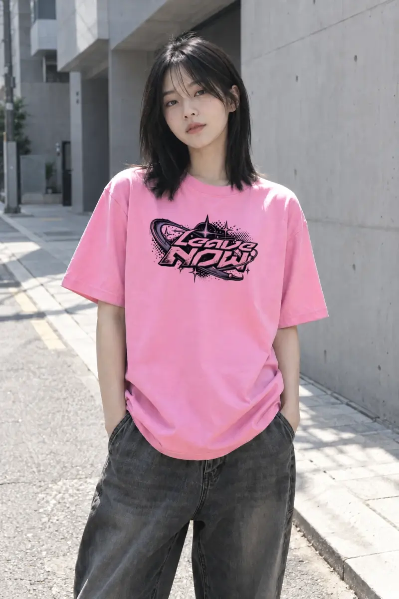 "Leave Now" Heavyweight Unisex Crewneck T-shirt | Gildan 5000