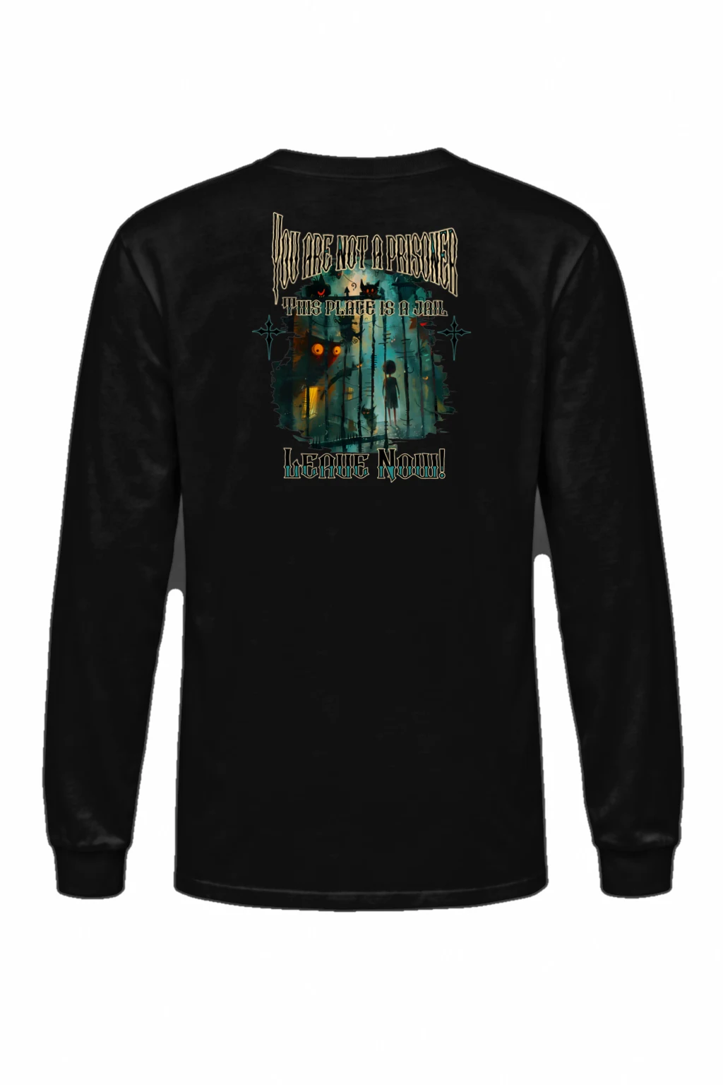 "Leave Now" Unisex Longsleeve T-shirt | Gildan 2400