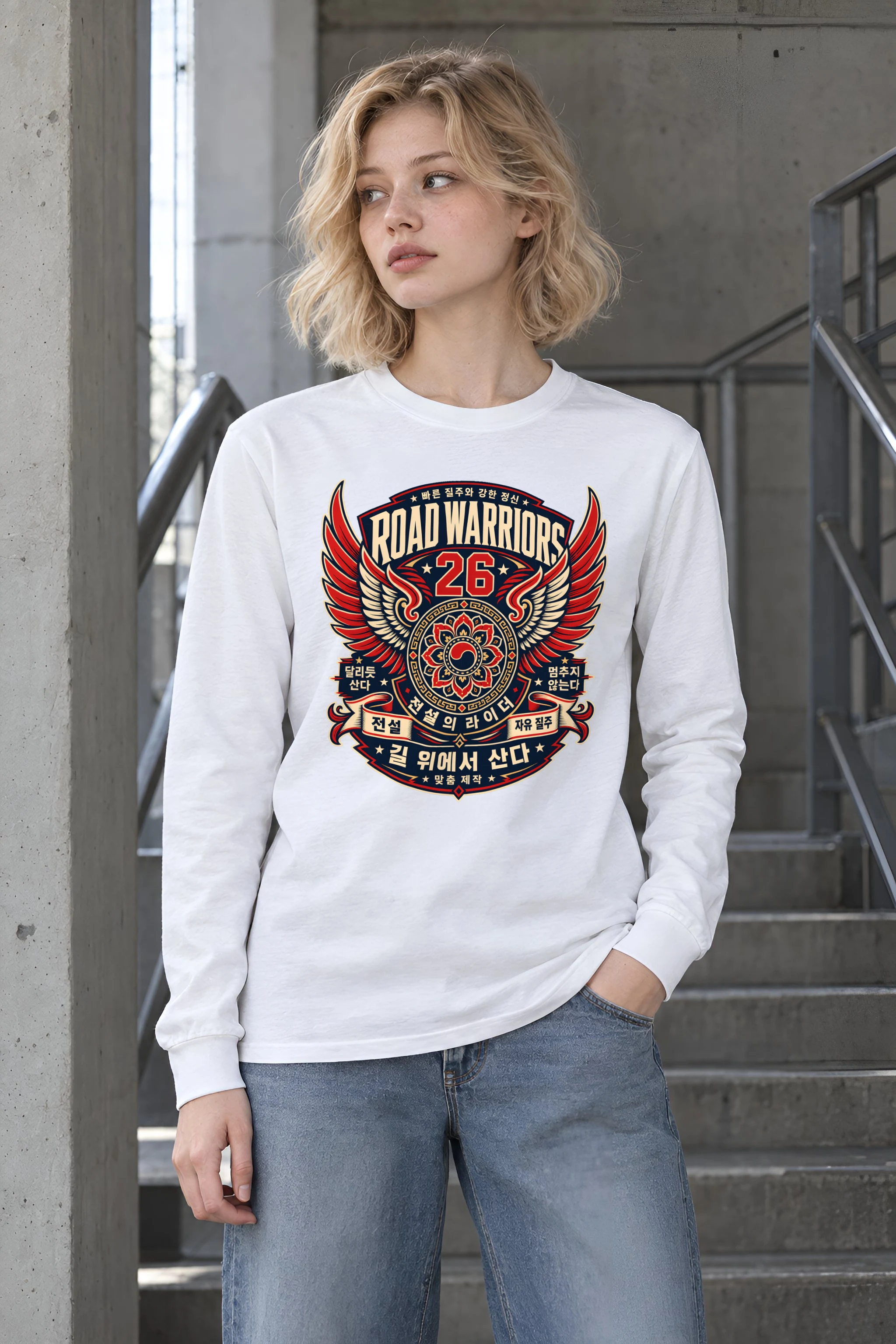 "Legend Rider Crest" Unisex Longsleeve T-shirt