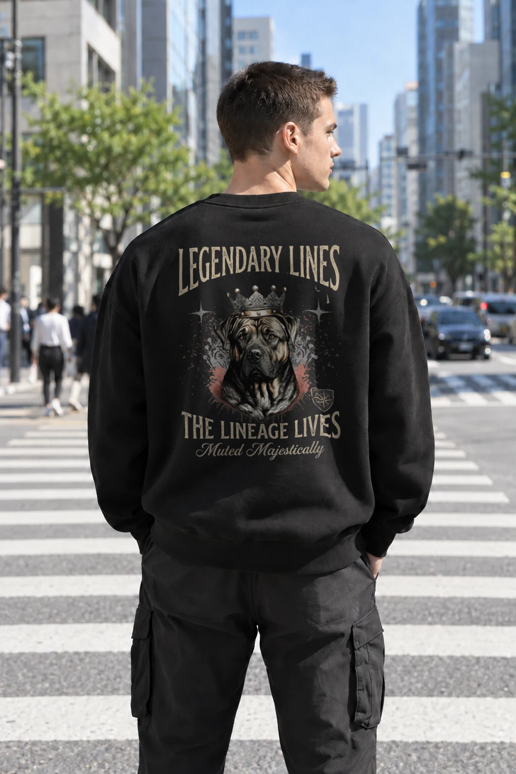 "Legendary Lines" Heavy Blend Unisex Crewneck Sweatshirt | Gildan 18000