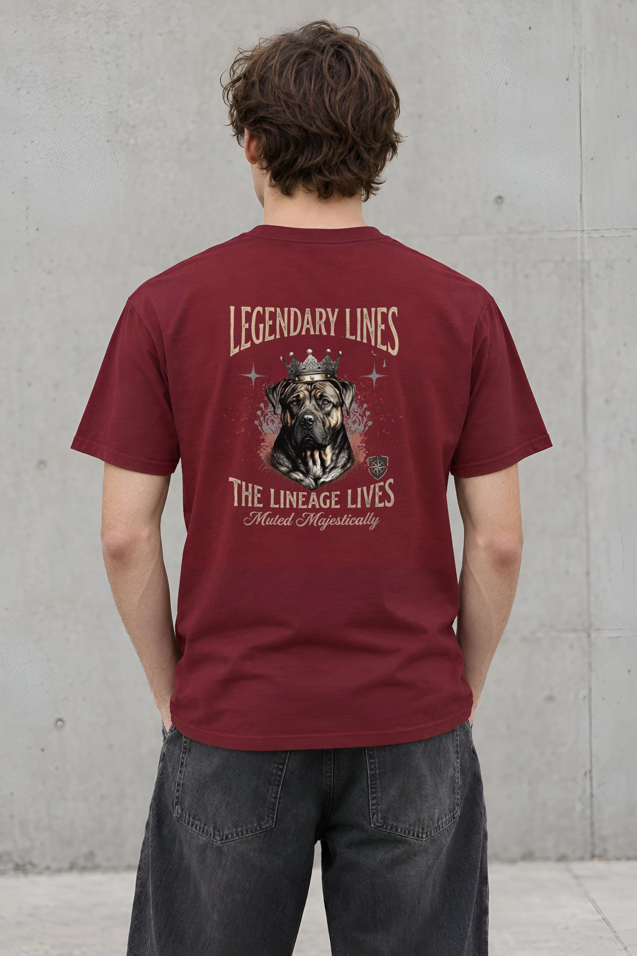 "Legendary Lines" Heavyweight Unisex Crewneck T-shirt