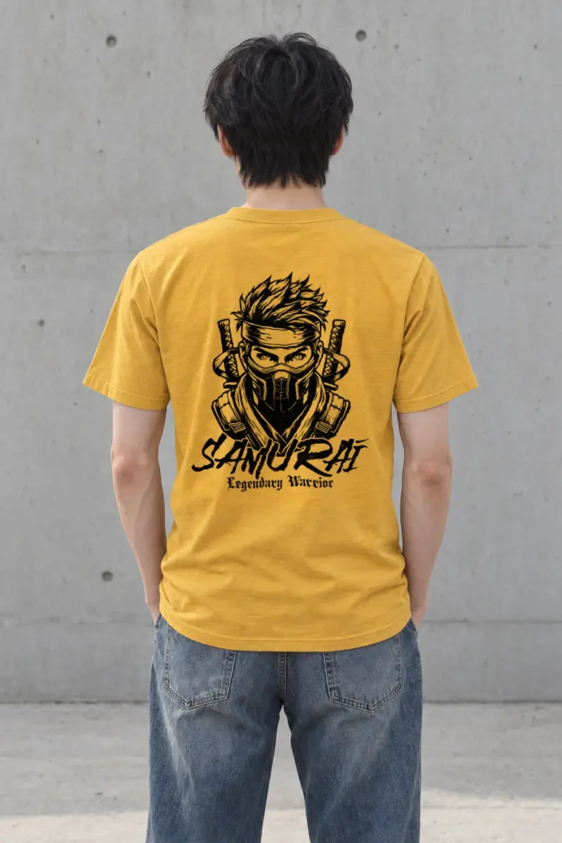 "Legendary Samurai" Heavyweight Unisex Crewneck T-shirt | Gildan 5000