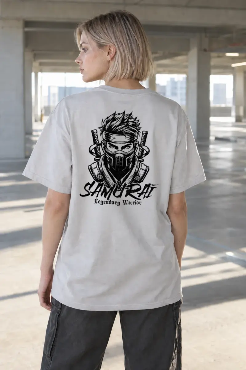 “Legendary Samurai” Heavyweight Unisex Crewneck T-shirt | Gildan 5000