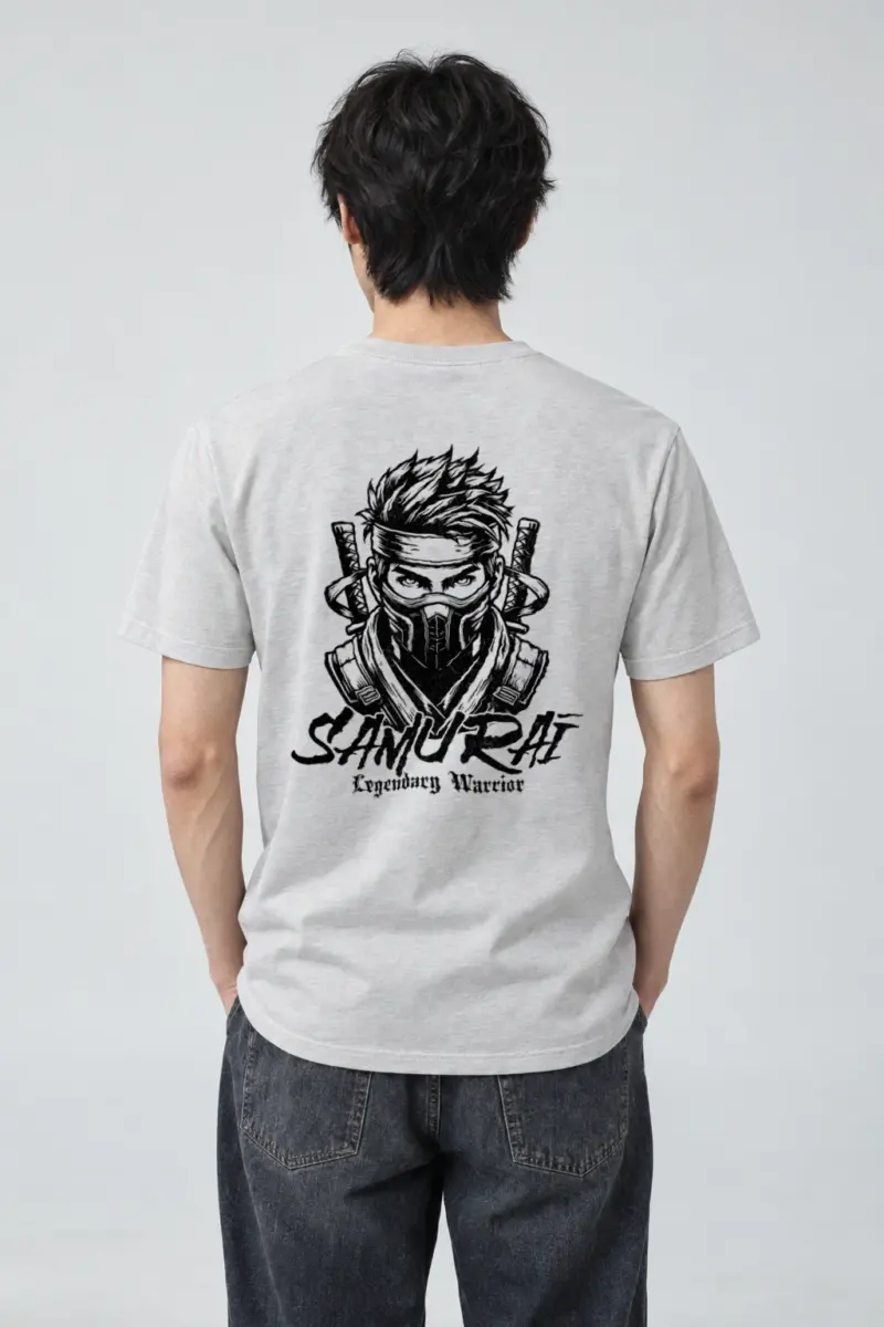 "Legendary Samurai" Heavyweight Unisex Crewneck T-shirt | Gildan 5000