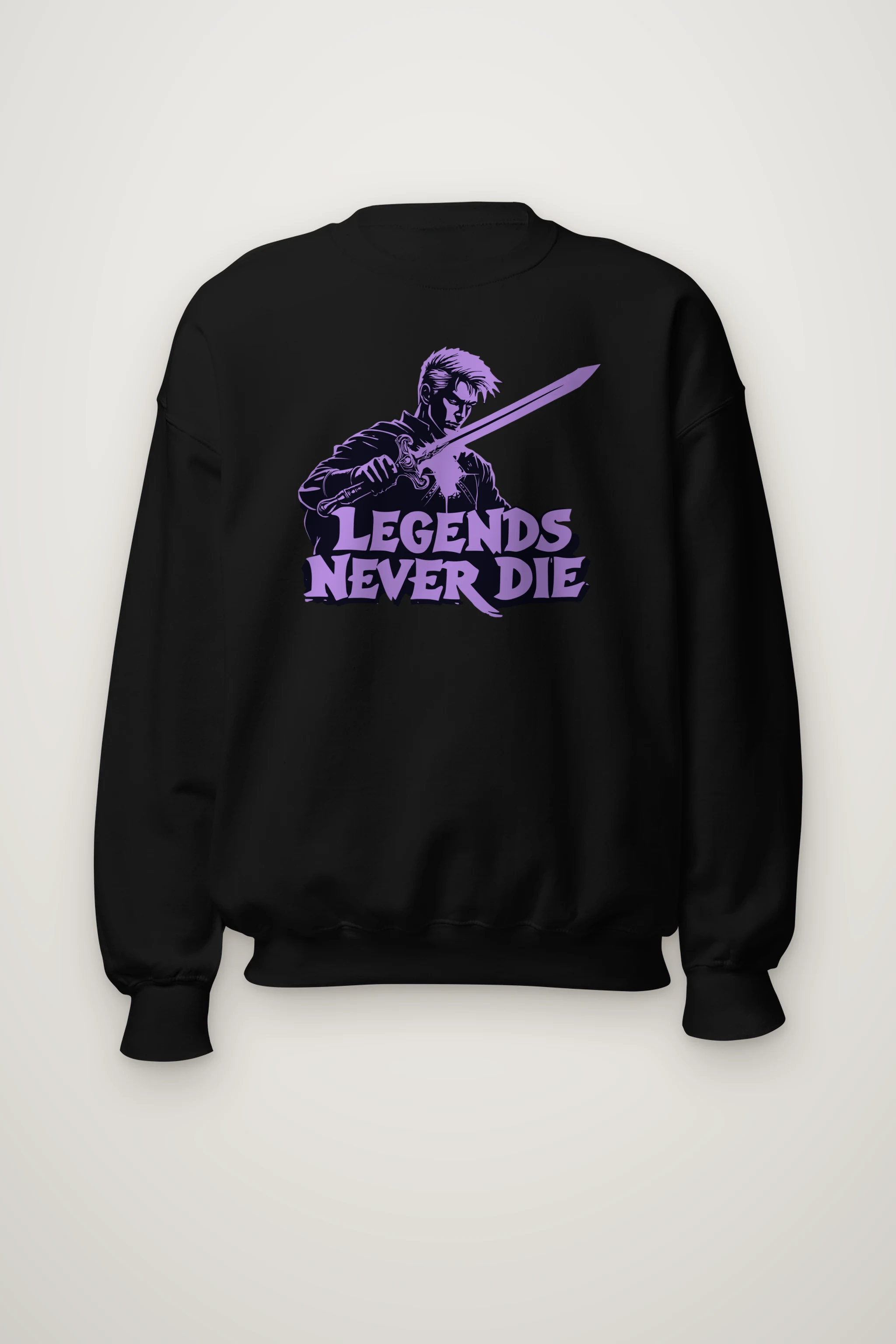 "Legends Never Die" Heavy Blend Unisex Crewneck Sweatshirt