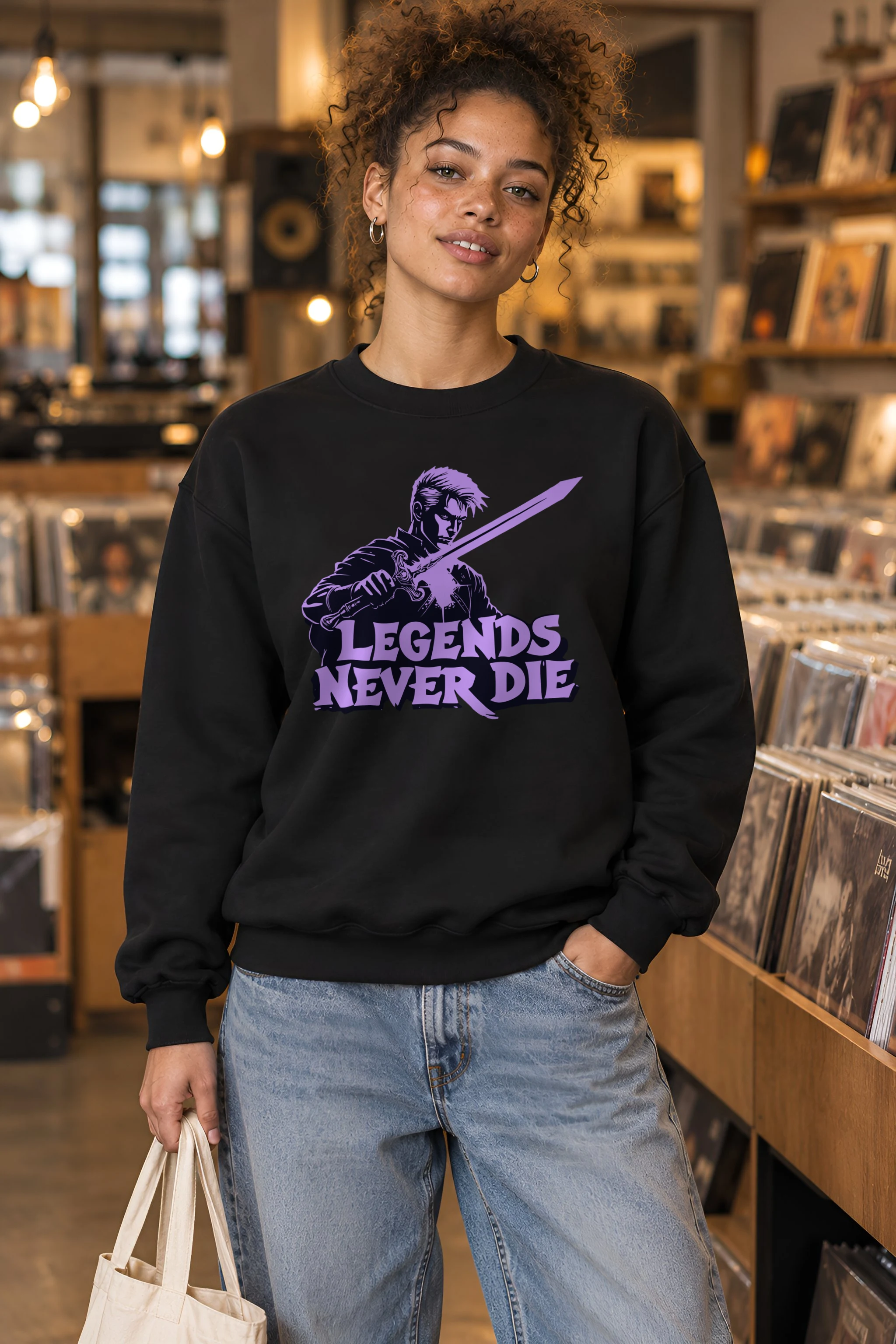 "Legends Never Die" 1 Crewneck Sweatshirt