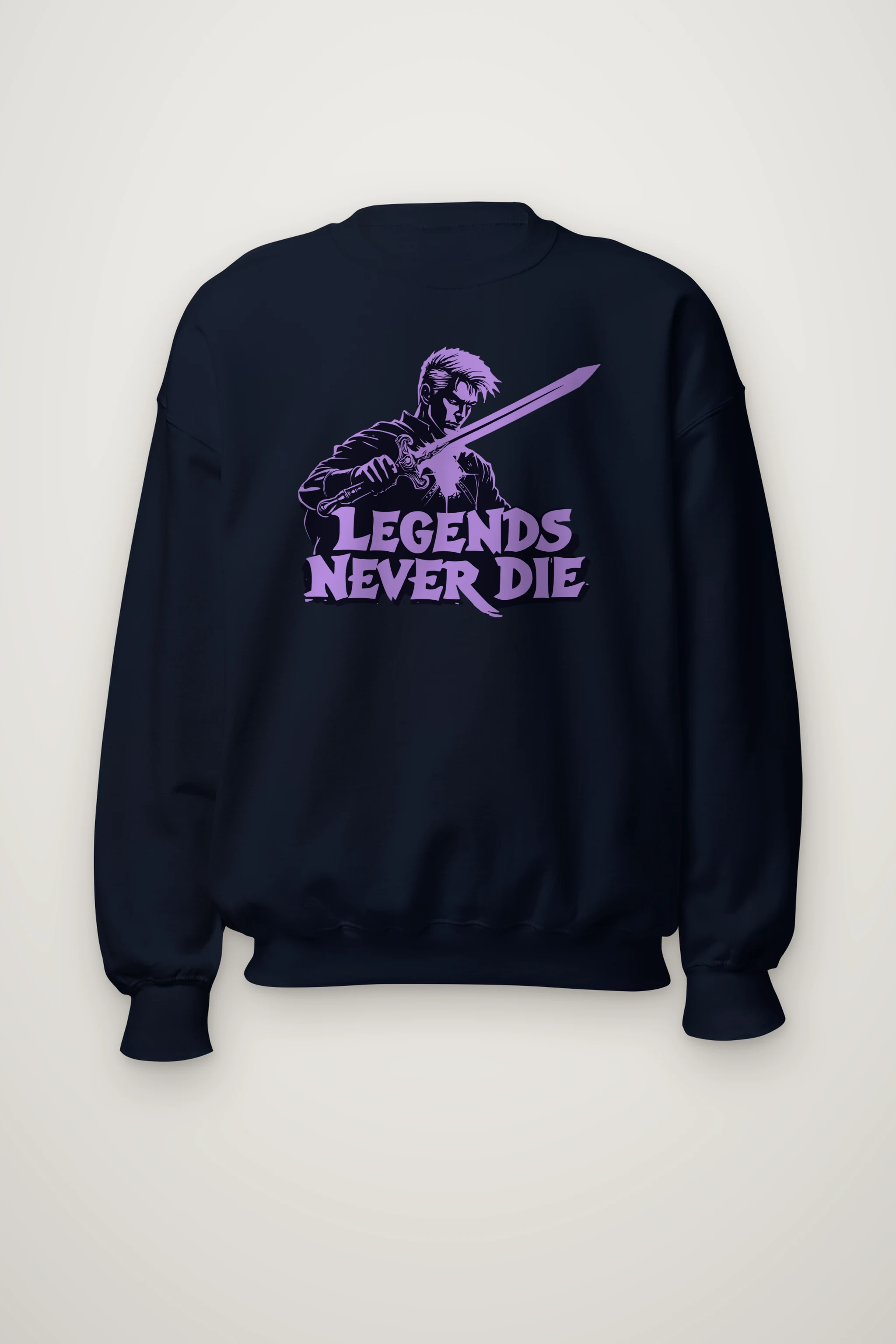"Legends Never Die" Heavy Blend Unisex Crewneck Sweatshirt