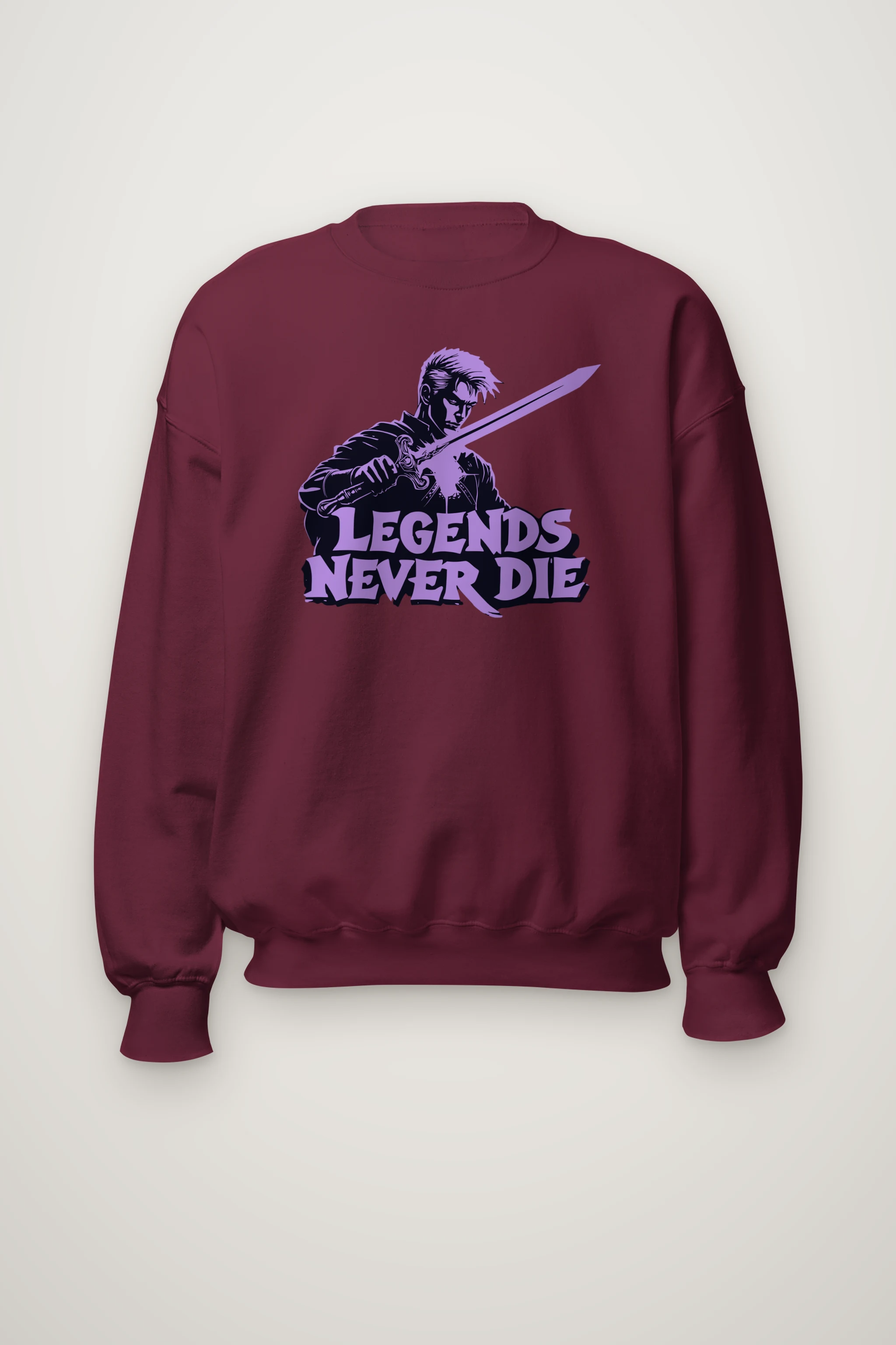 "Legends Never Die" Heavy Blend Unisex Crewneck Sweatshirt