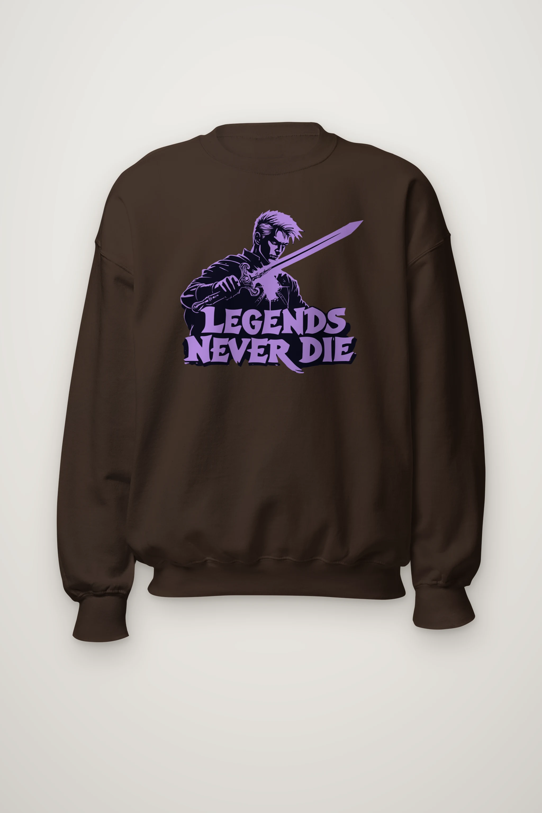"Legends Never Die" Heavy Blend Unisex Crewneck Sweatshirt