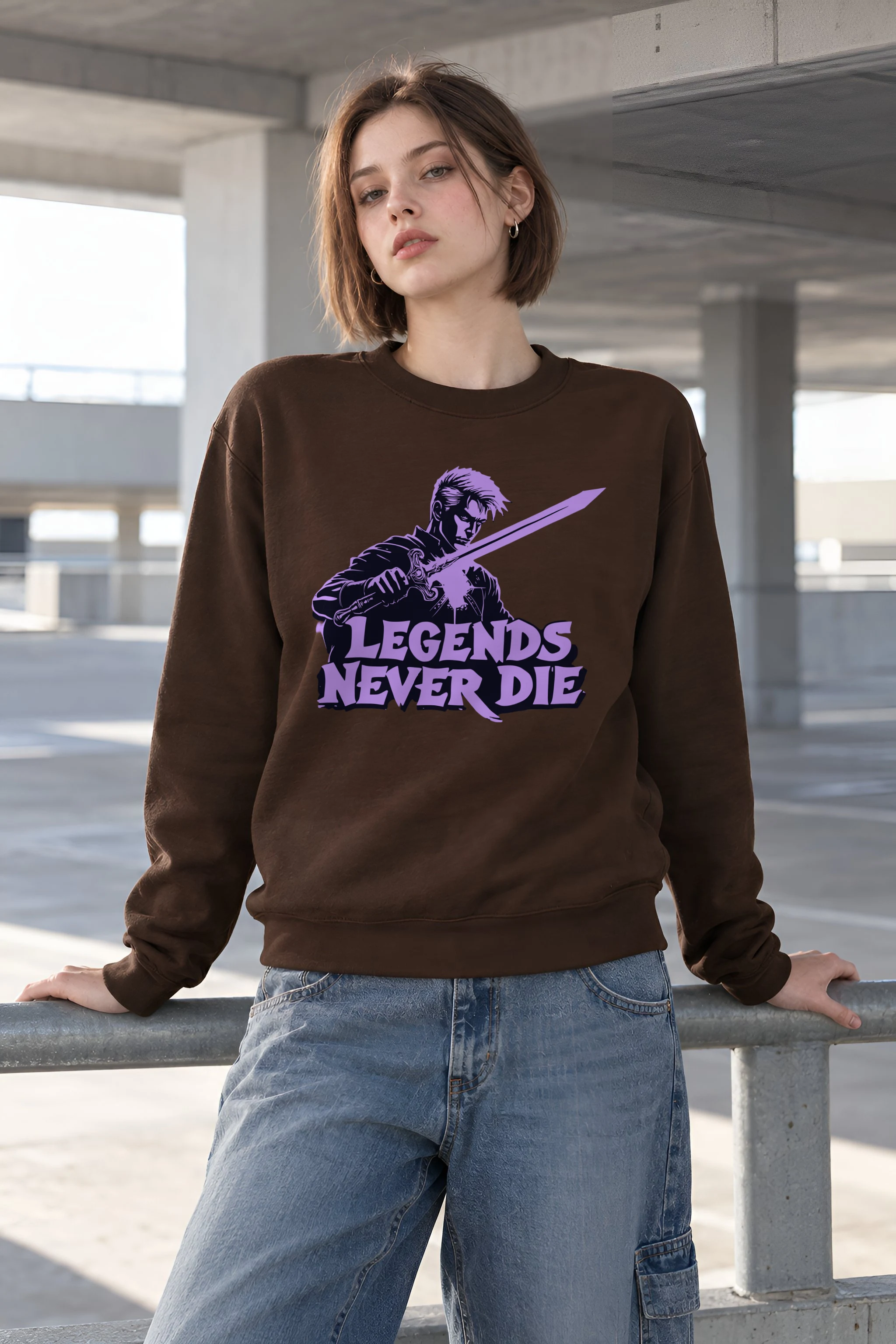"Legends Never Die" 1 Crewneck Sweatshirt