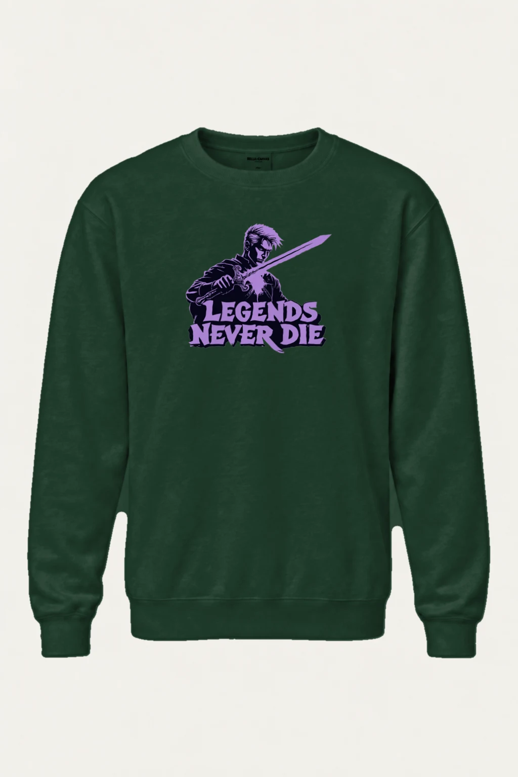 "Legends Never Die" Heavy Blend Unisex Crewneck Sweatshirt | Gildan 18000