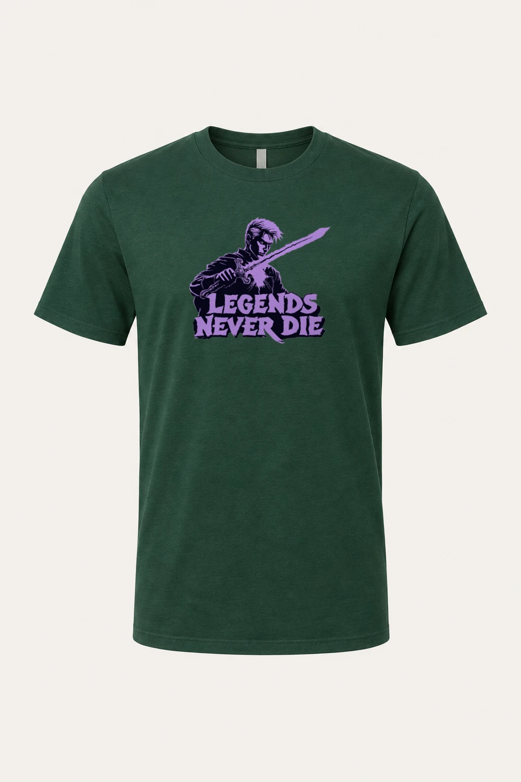 "Legends Never Die" Heavyweight Unisex Crewneck T-shirt | Gildan 5000