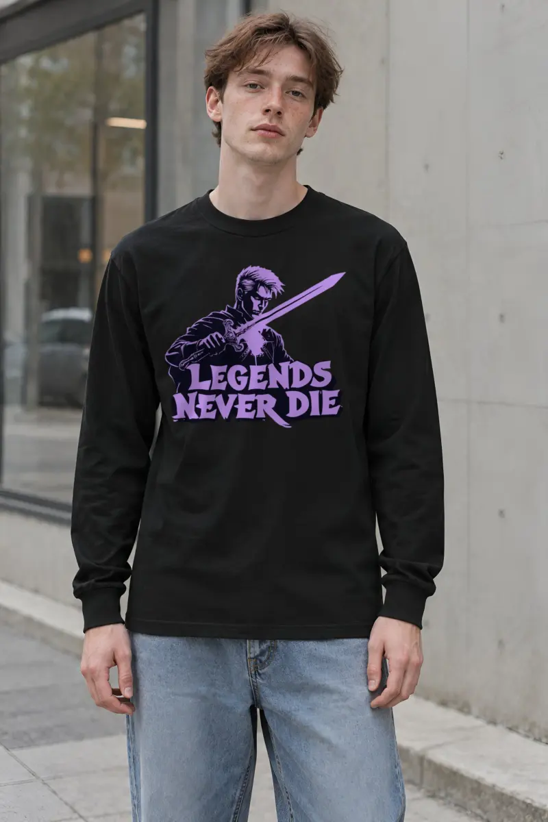 "Legends Never Die" Unisex Longsleeve T-shirt