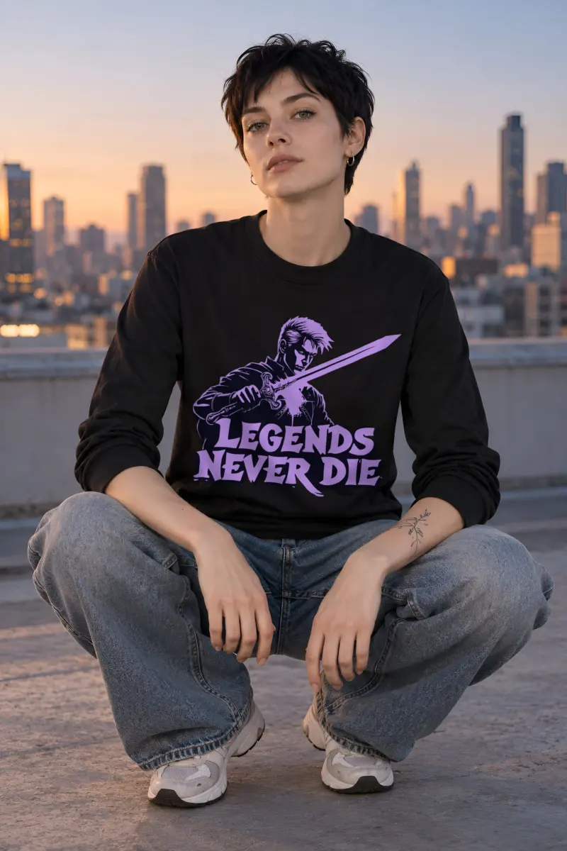 "Legends Never Die" Unisex Longsleeve T-shirt
