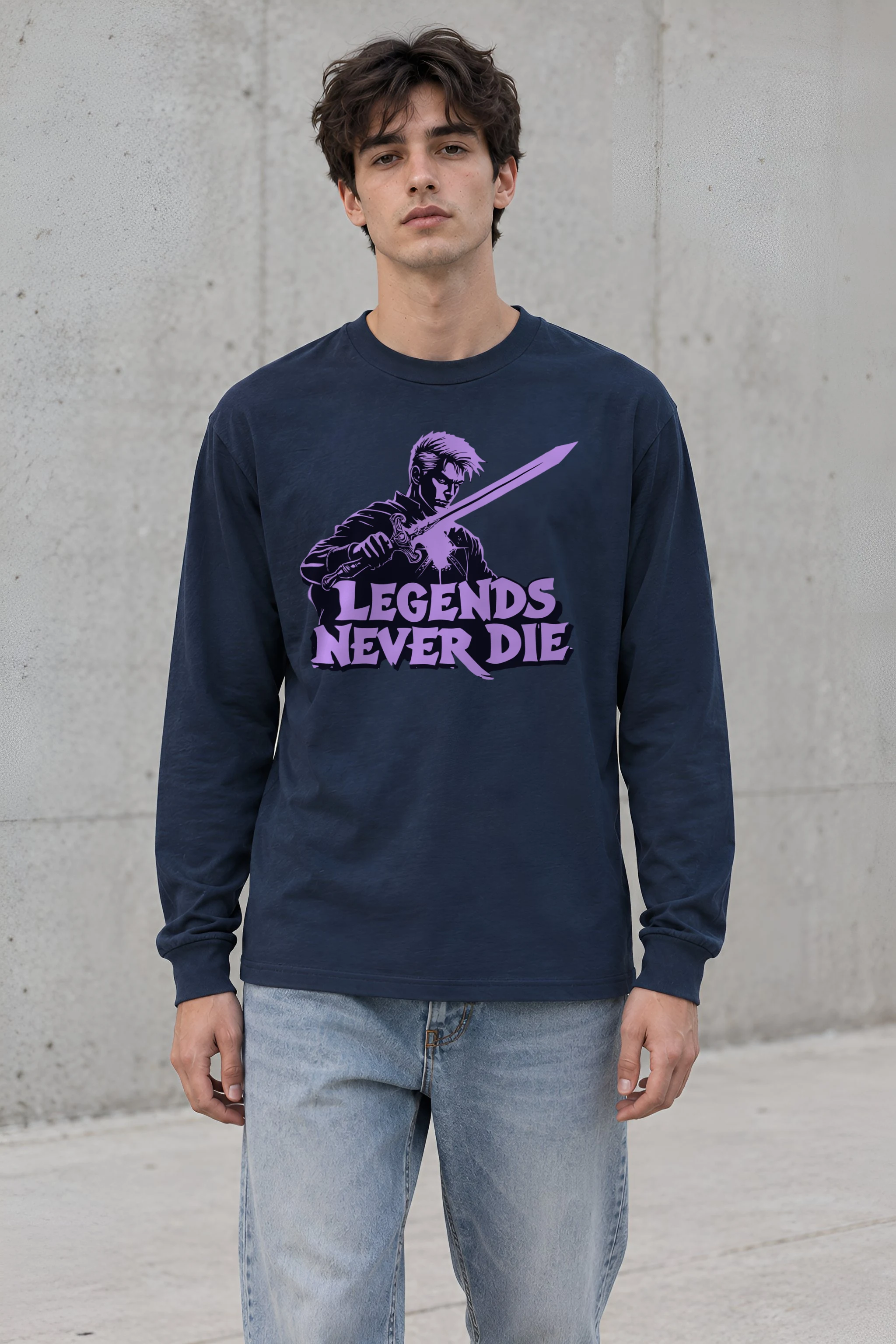 "Legends Never Die" Unisex Longsleeve T-shirt