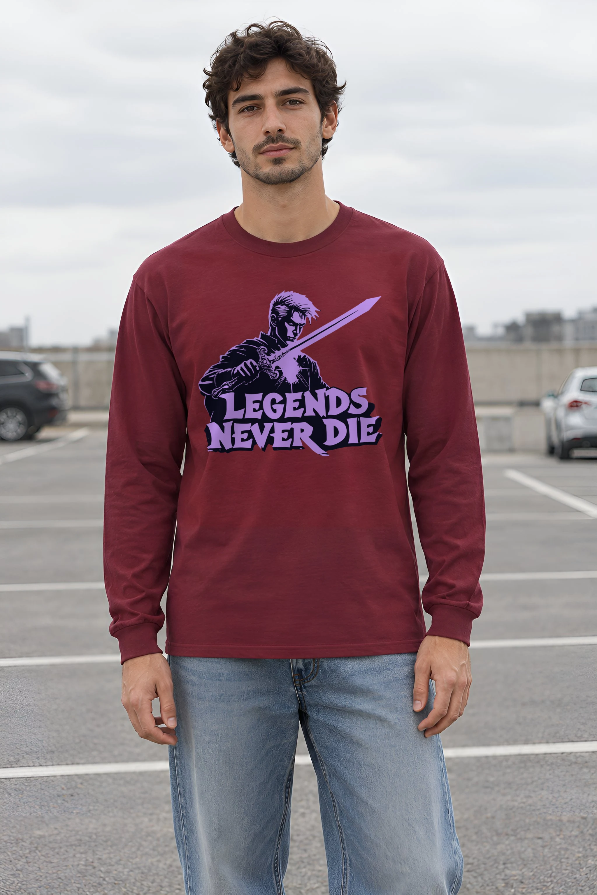 "Legends Never Die" Unisex Longsleeve T-shirt