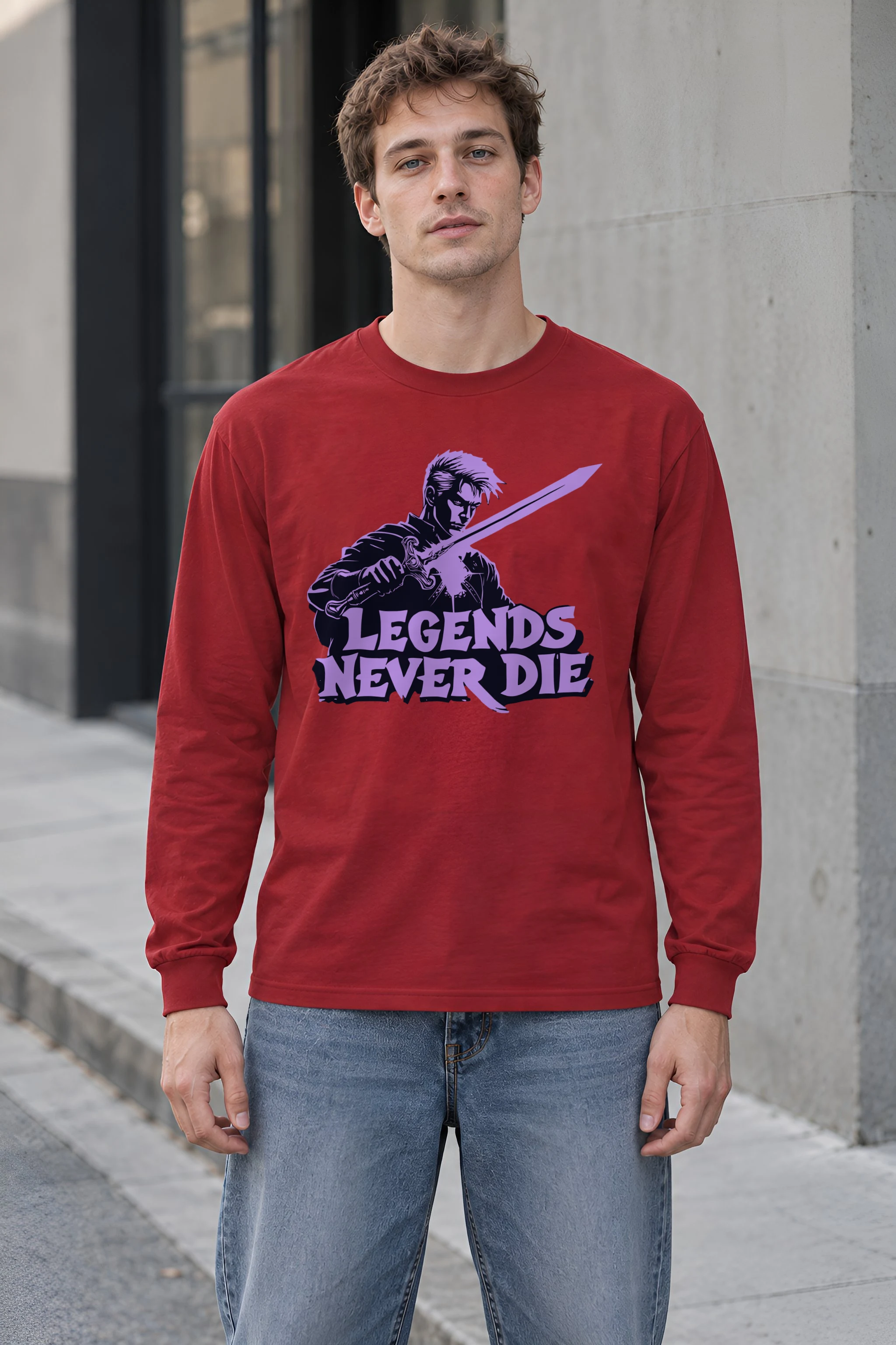 "Legends Never Die" Unisex Longsleeve T-shirt