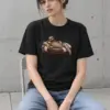 "Leisure Study Sloth" Heavyweight Unisex Crewneck T-shirt