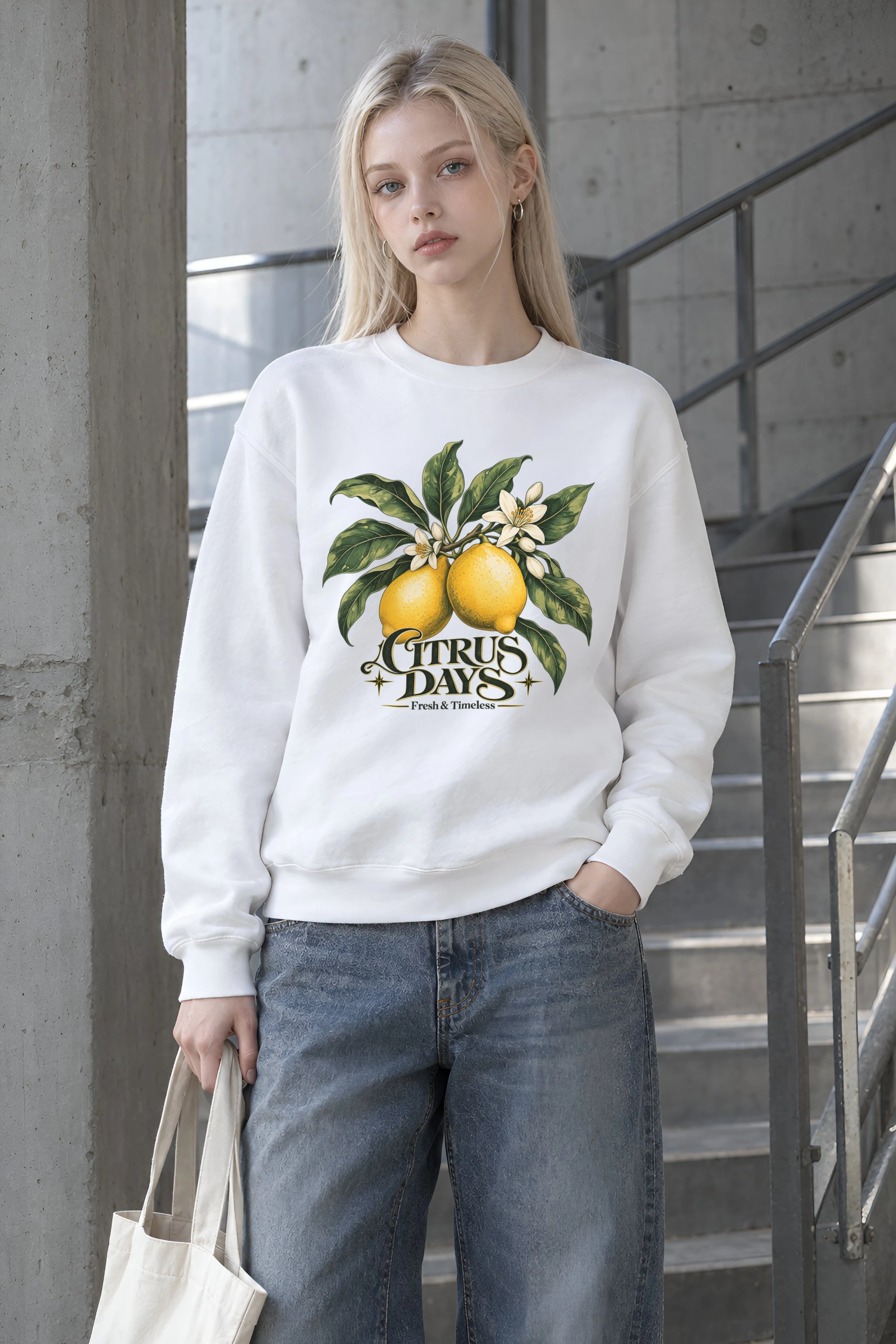 "Lemon Grove" Heavy Blend Unisex Crewneck Sweatshirt