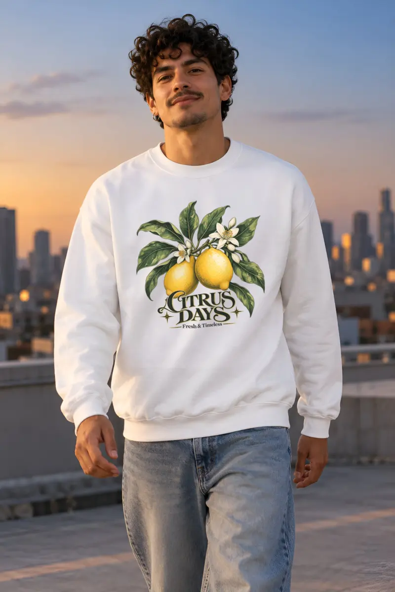 "Lemon Grove" Heavy Blend Unisex Crewneck Sweatshirt
