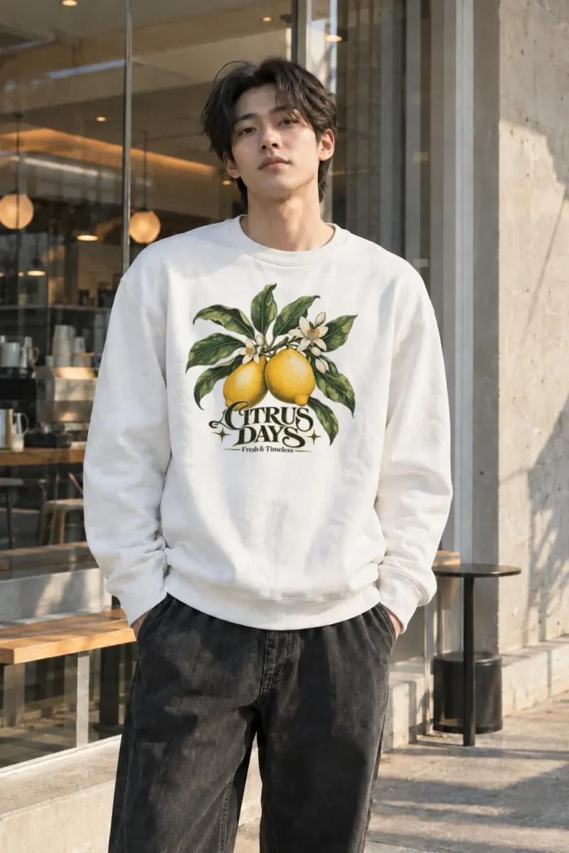 "Lemon Grove" Heavy Blend Unisex Crewneck Sweatshirt | Gildan 18000