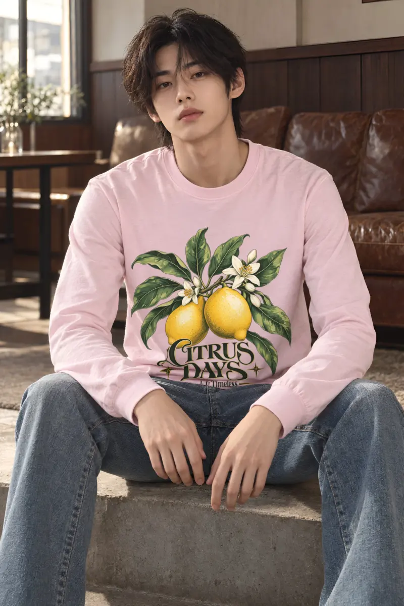 "Lemon Herbarium" Unisex Longsleeve T-shirt
