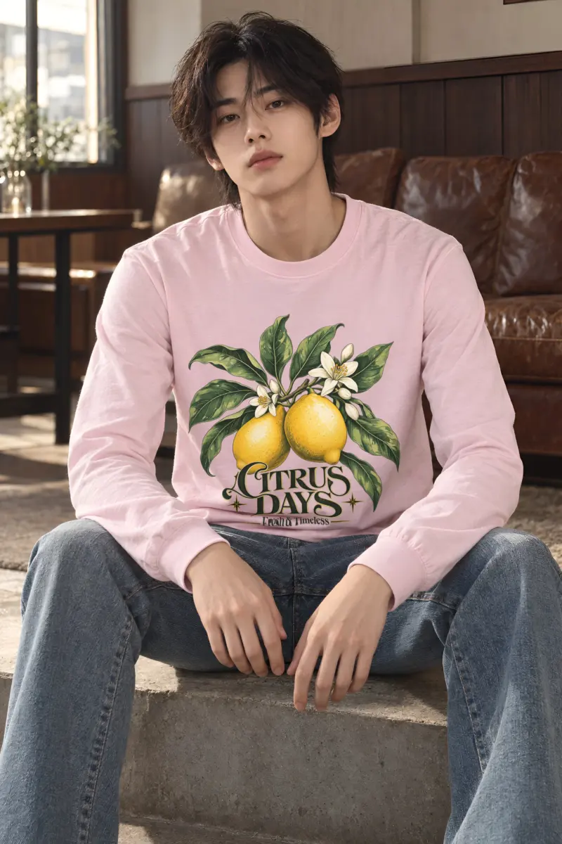 "Lemon Herbarium" Unisex Longsleeve T-shirt