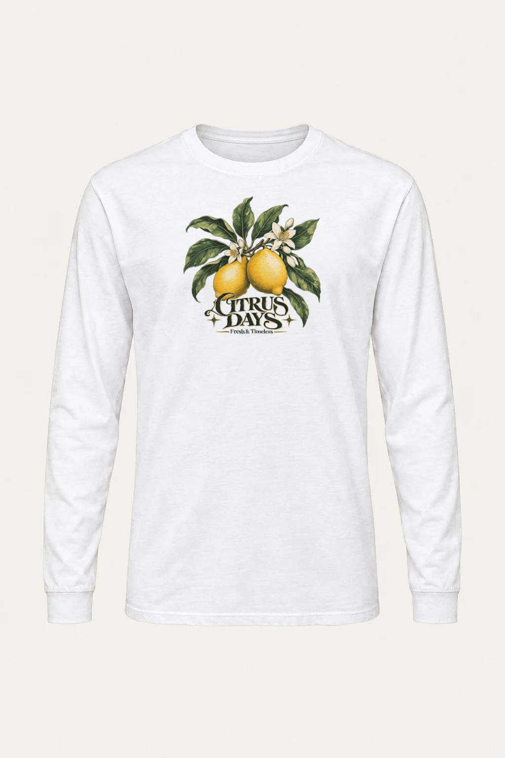 "Lemon Herbarium" Unisex Longsleeve T-shirt | Gildan 2400
