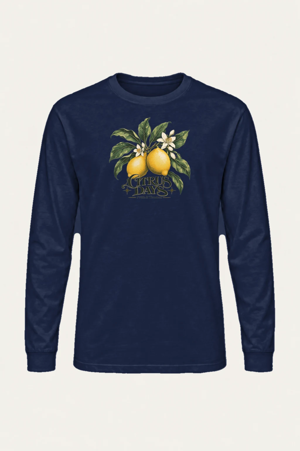 "Lemon Herbarium" Unisex Longsleeve T-shirt | Gildan 2400