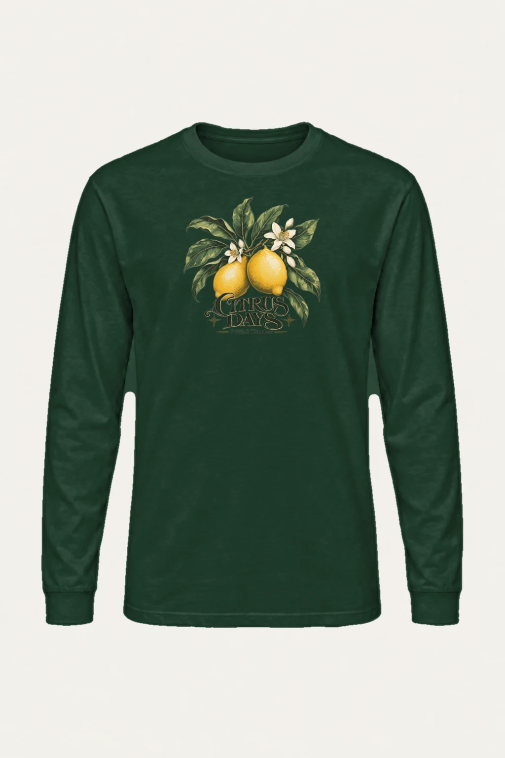 "Lemon Herbarium" Unisex Longsleeve T-shirt | Gildan 2400