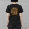 "Leopard Circle Heart" Heavyweight Unisex Crewneck T-shirt | Gildan 5000