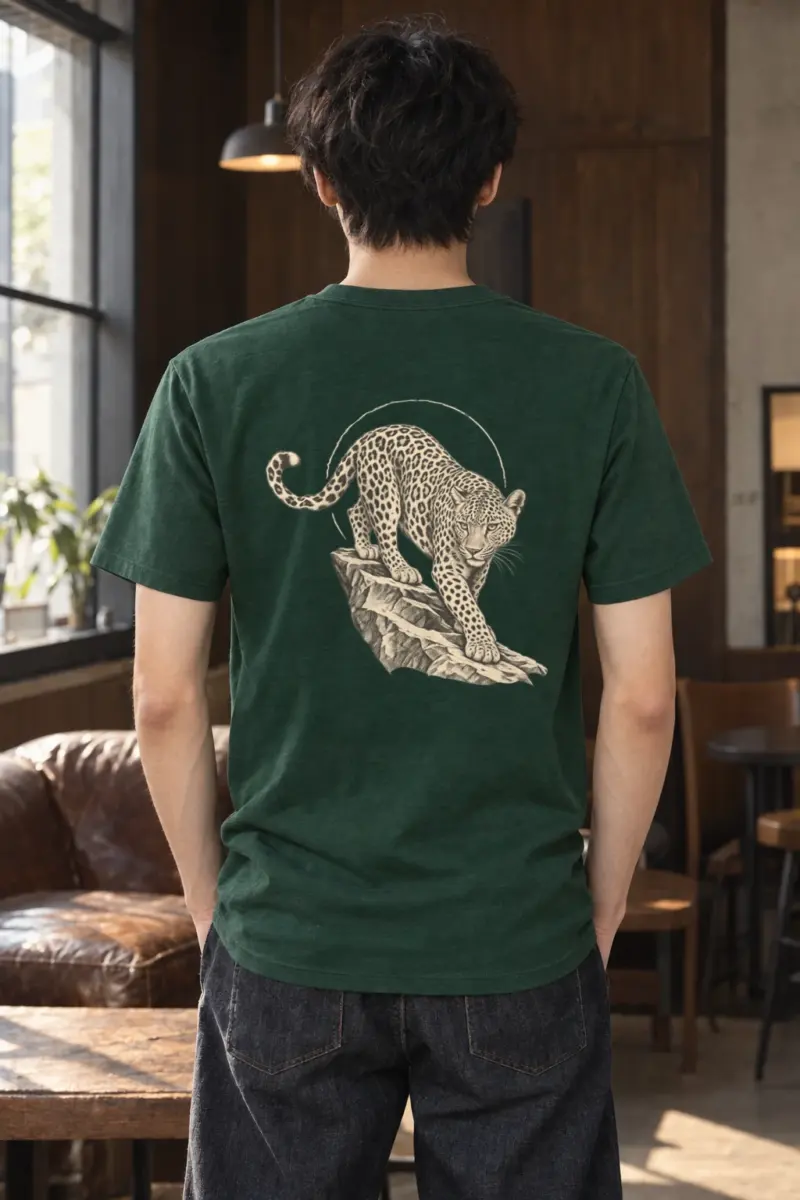"Leopard Ledge" Heavyweight Unisex Crewneck T-shirt
