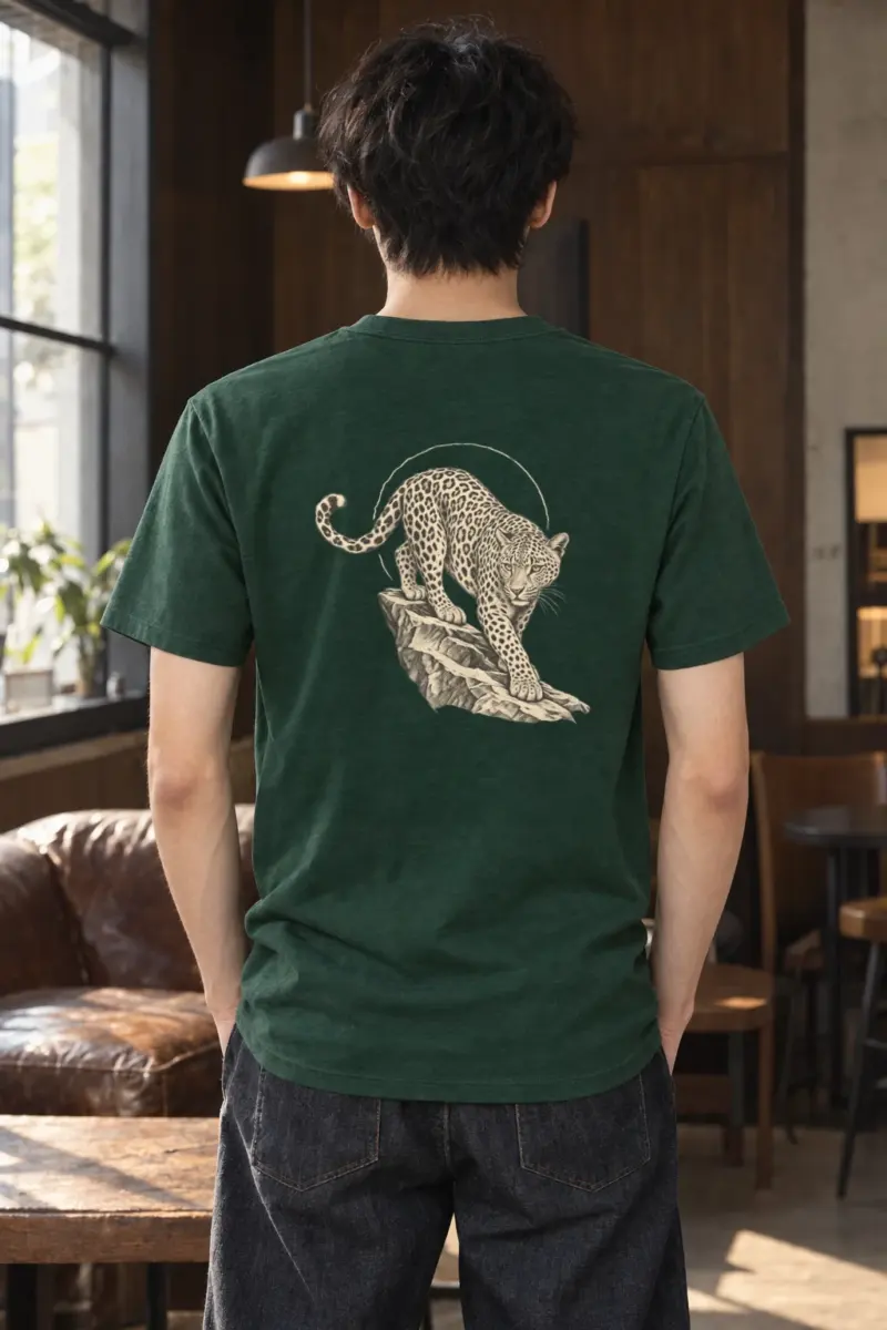 "Leopard Ledge" Heavyweight Unisex Crewneck T-shirt