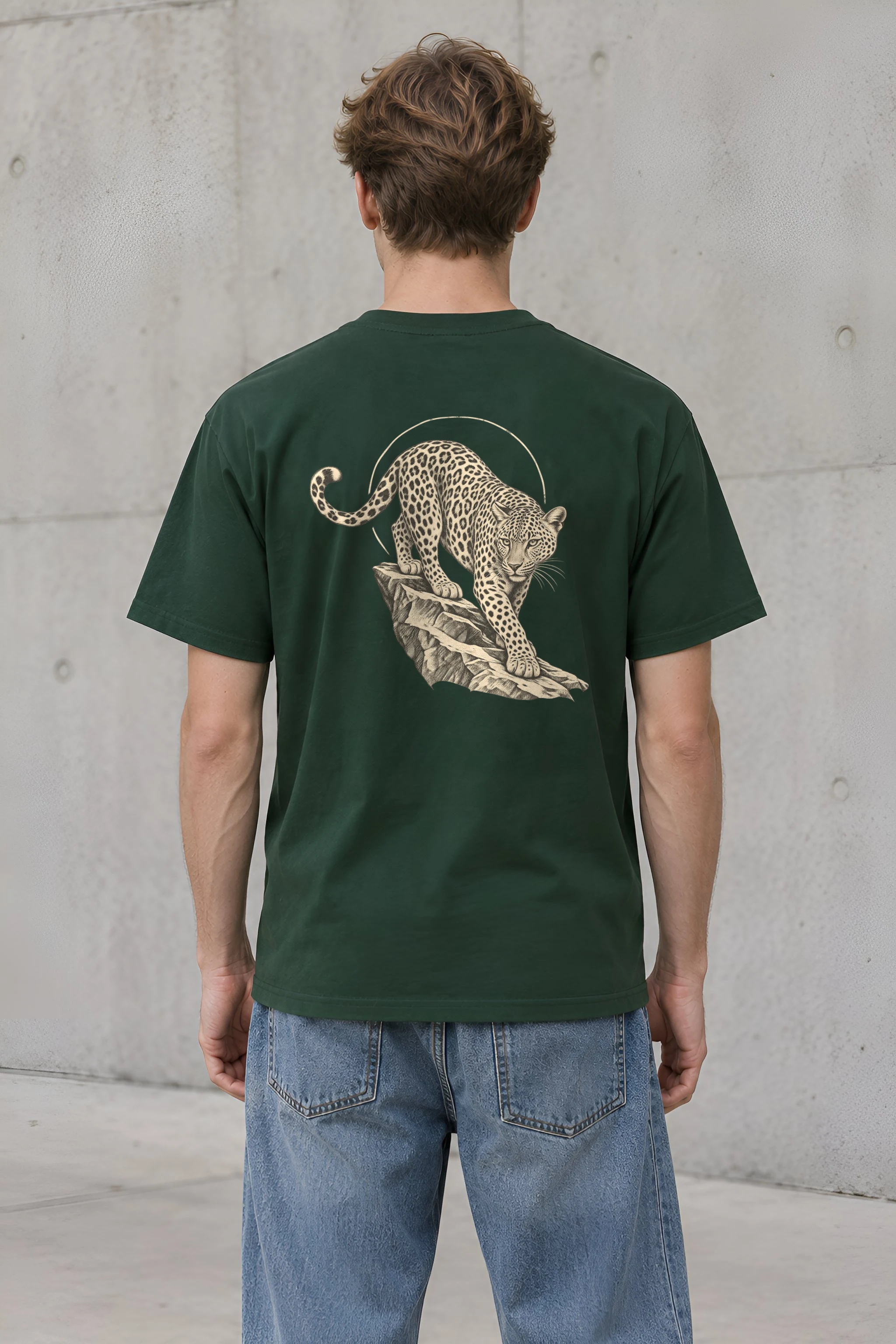 "Leopard Ledge" Heavyweight Unisex Crewneck T-shirt
