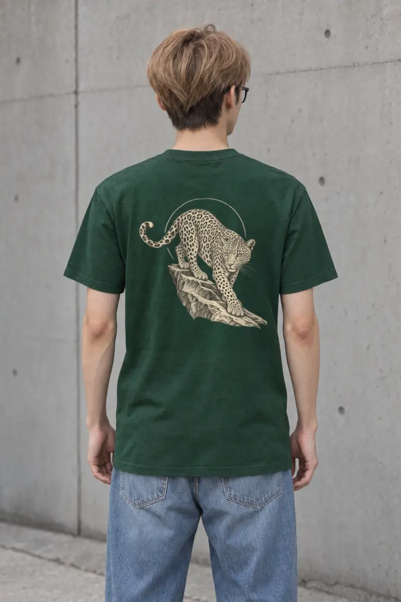 "Leopard Ledge" Heavyweight Unisex Crewneck T-shirt