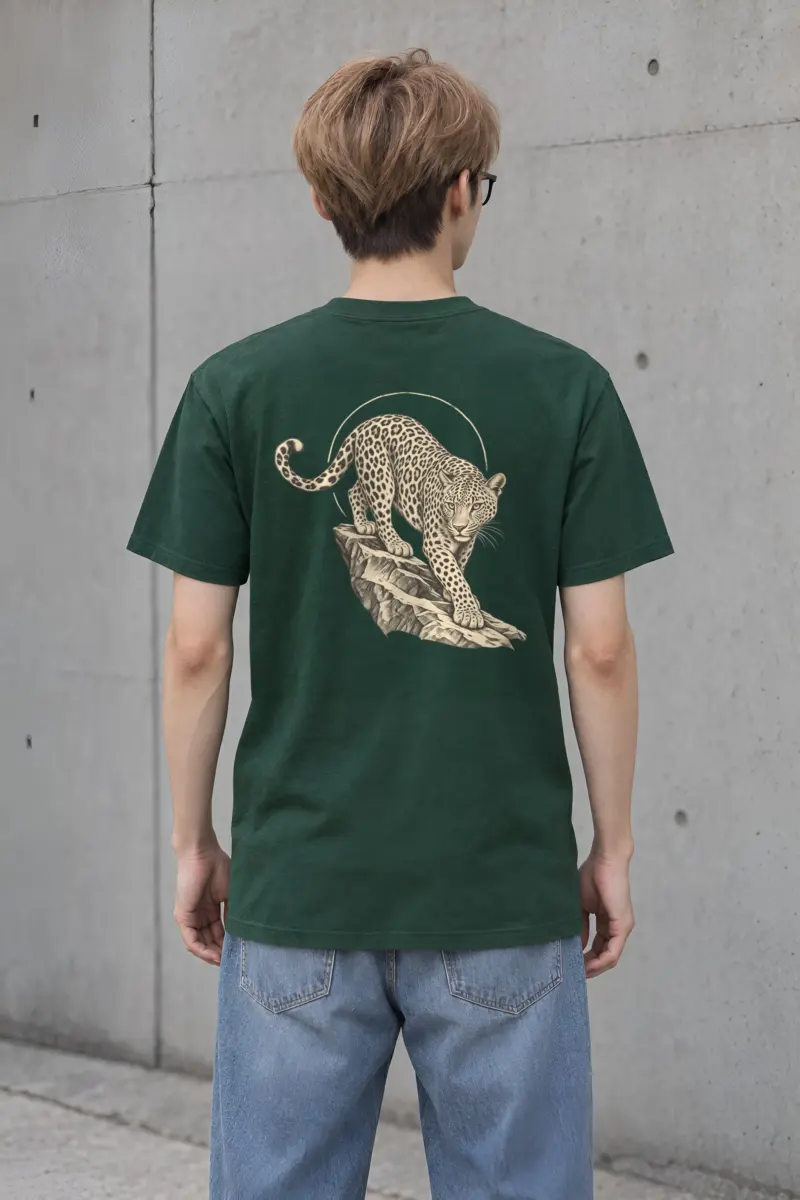 "Leopard Ledge" Heavyweight Unisex Crewneck T-shirt