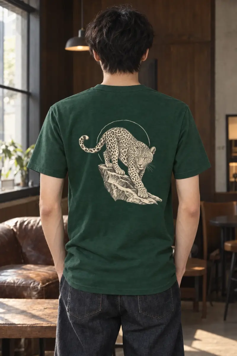 "Leopard Ledge" Heavyweight Unisex Crewneck T-shirt