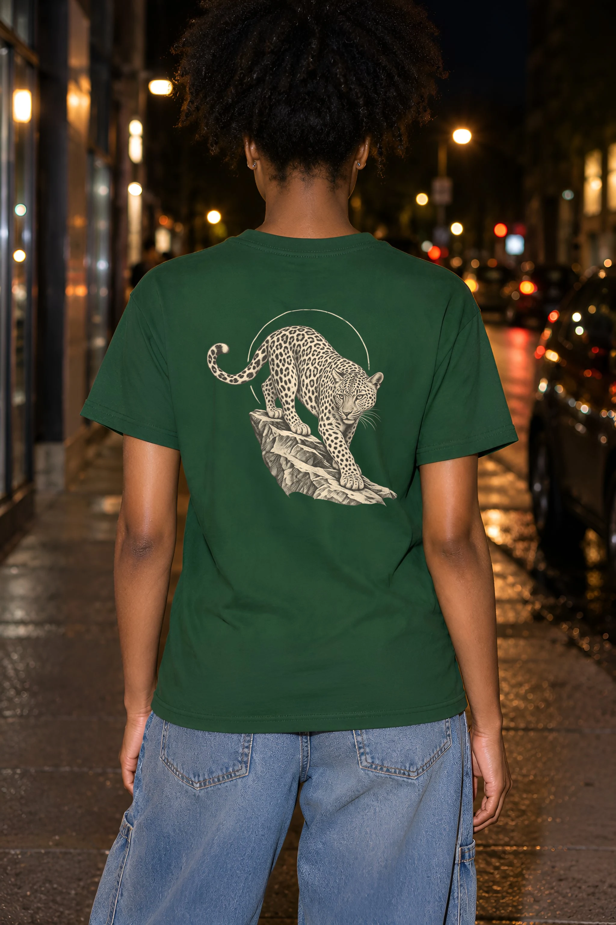 "Leopard Ledge" Heavyweight Unisex Crewneck T-shirt