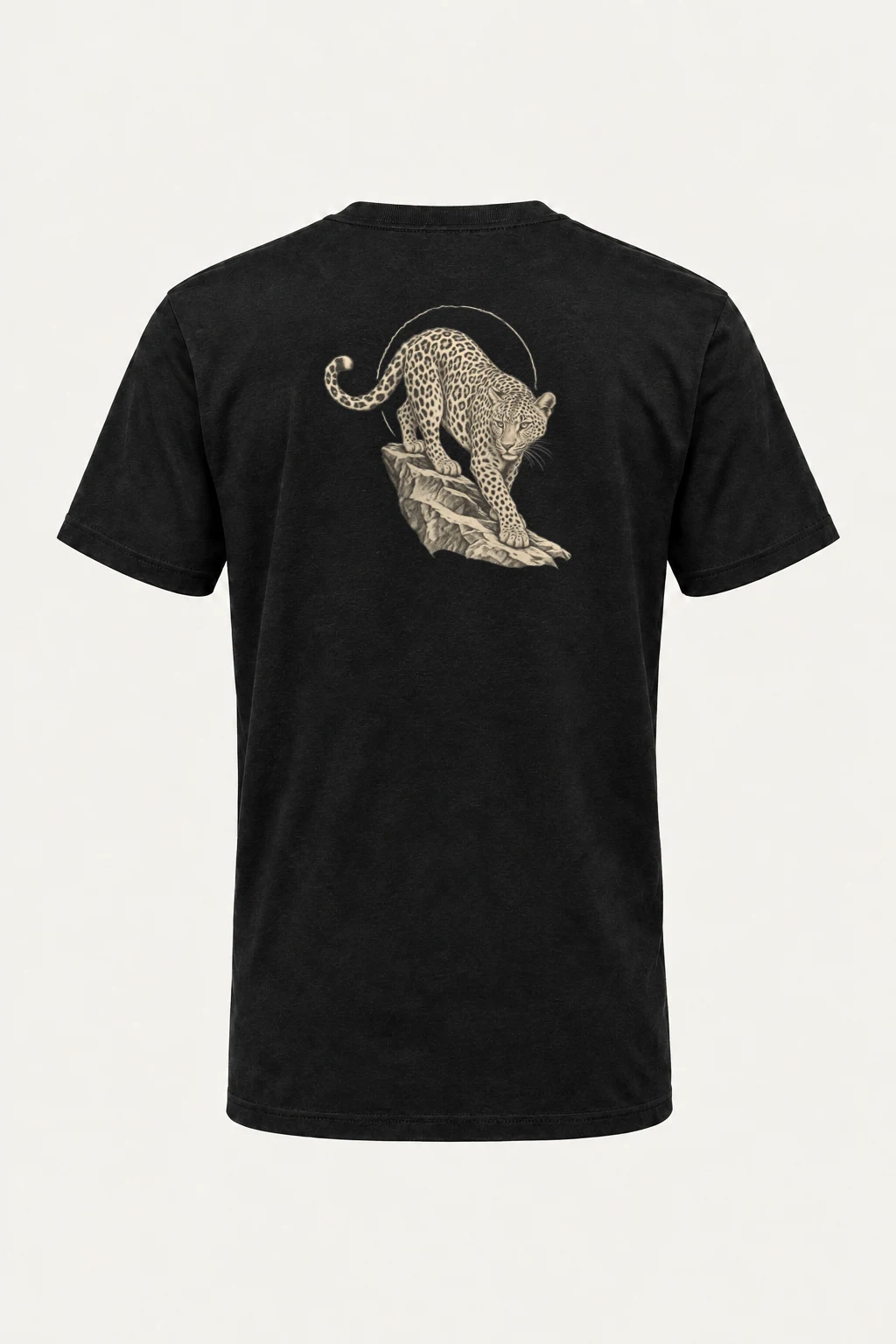 "Leopard Ledge" Heavyweight Unisex Crewneck T-shirt | Gildan 5000