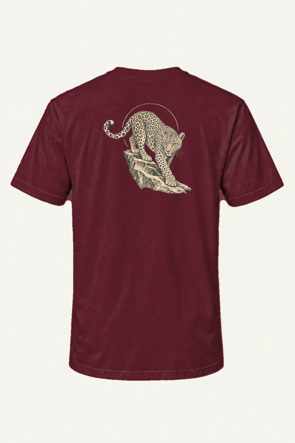 "Leopard Ledge" Heavyweight Unisex Crewneck T-shirt | Gildan 5000