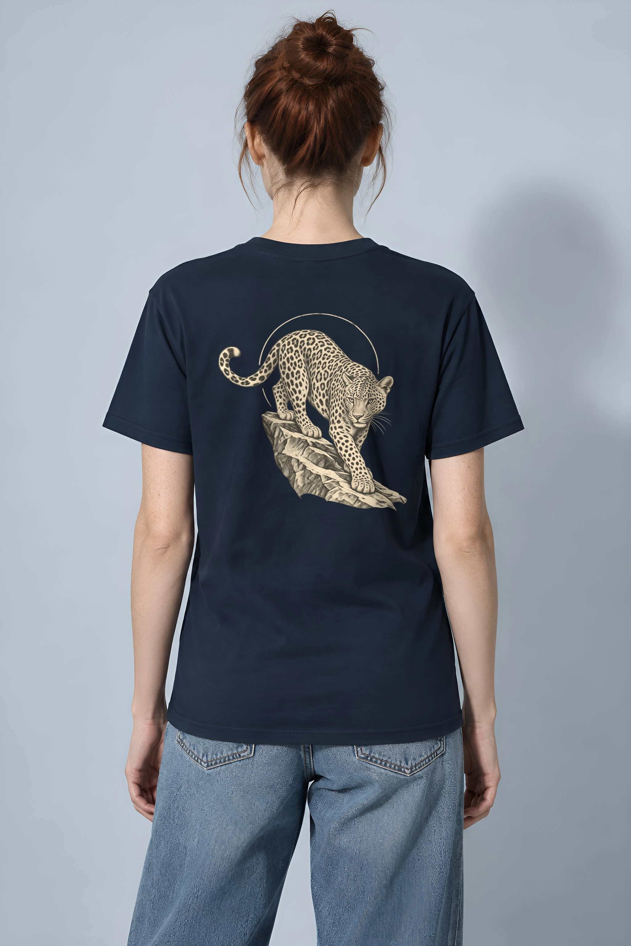 "Leopard Ledge" Heavyweight Unisex Crewneck T-shirt