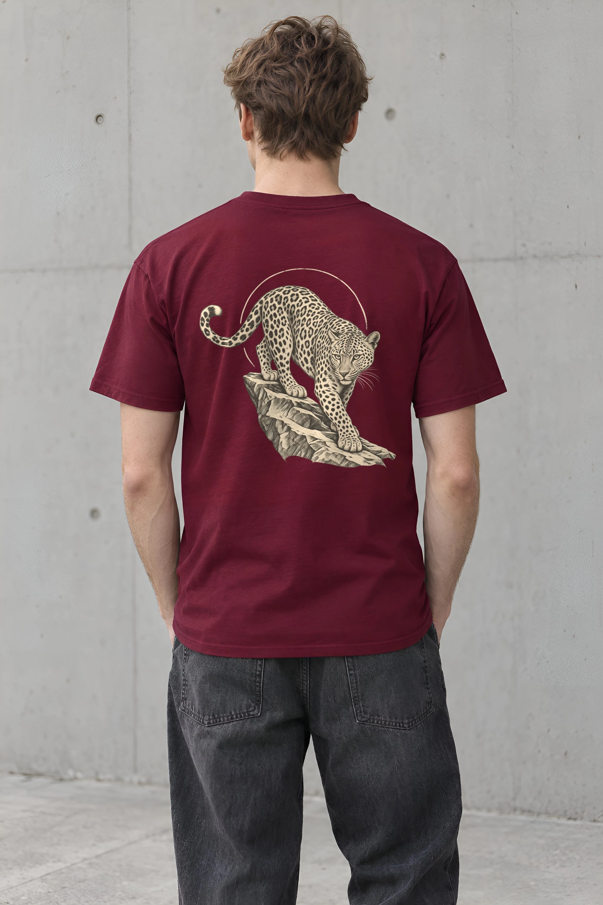 "Leopard Ledge" Heavyweight Unisex Crewneck T-shirt