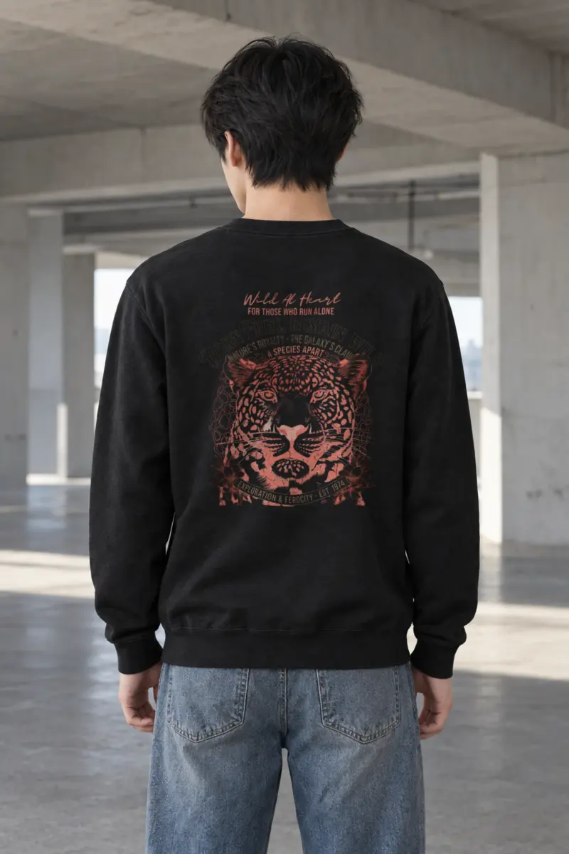 "Leopard Royalty" Heavy Blend Unisex Crewneck Sweatshirt