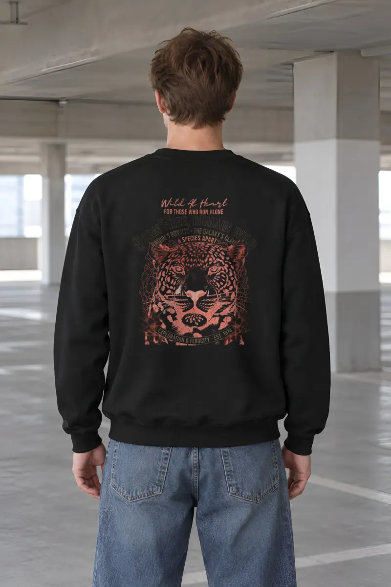 "Leopard Royalty" Heavy Blend Unisex Crewneck Sweatshirt