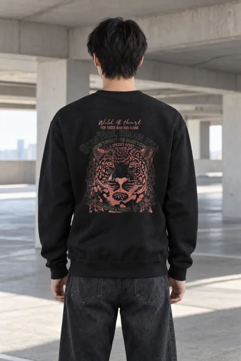 "Leopard Royalty" Heavy Blend Unisex Crewneck Sweatshirt