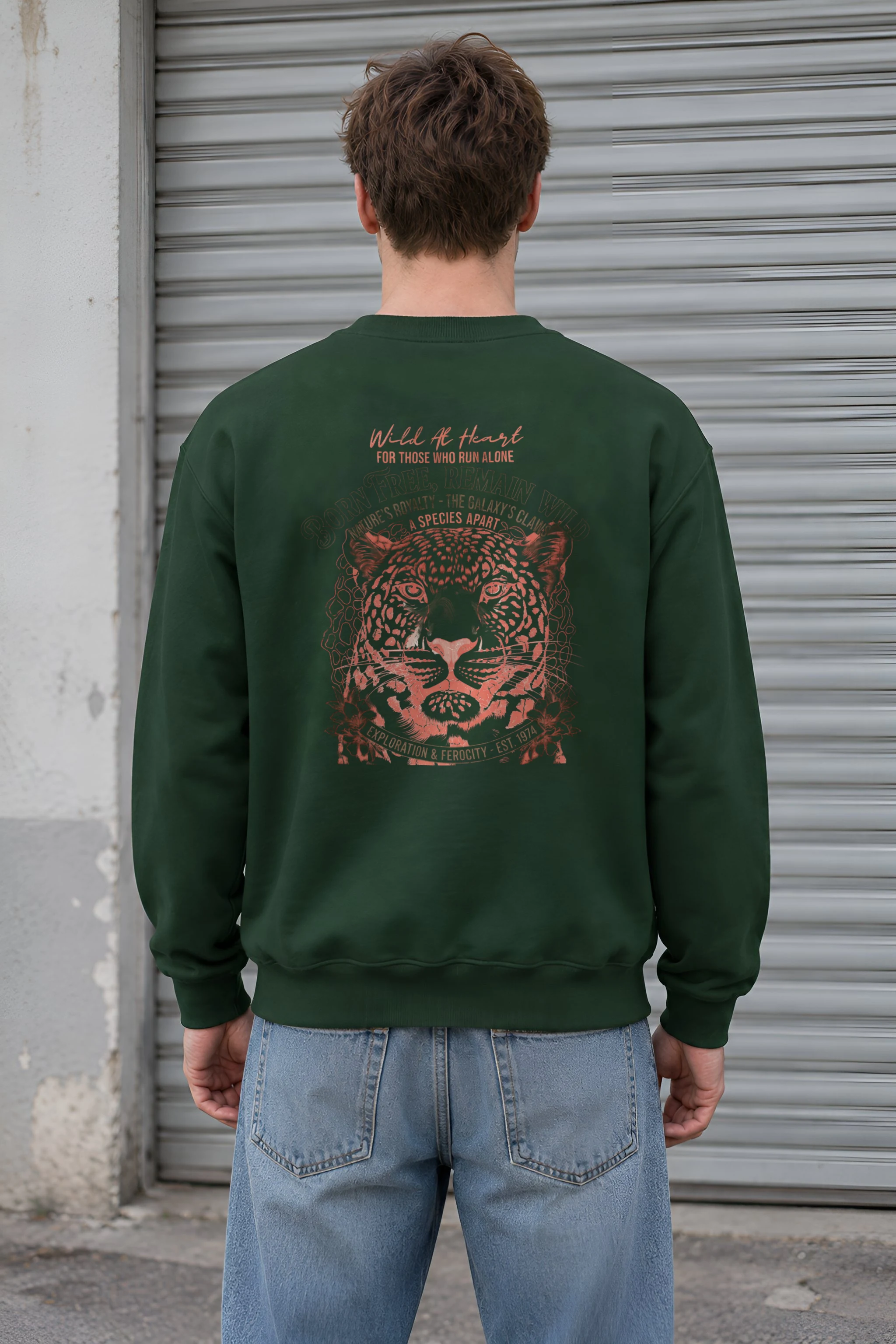"Leopard Royalty" 1 Crewneck Sweatshirt
